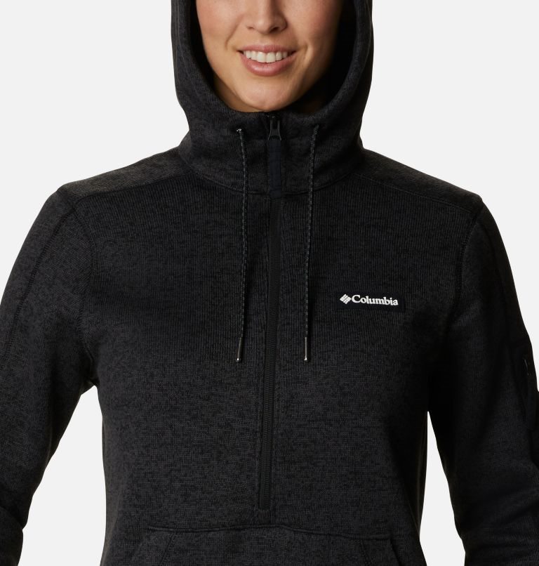 Women's Columbia Sweater Weather Fleece Hoodie Black | CA-F3C01