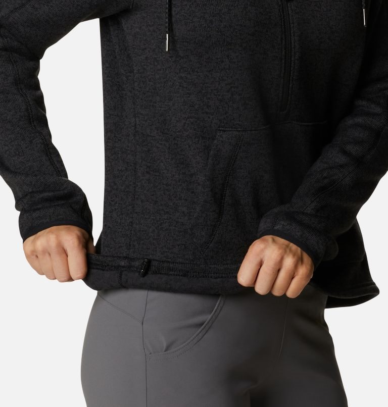 Women's Columbia Sweater Weather Fleece Hoodie Black | CA-F3C01