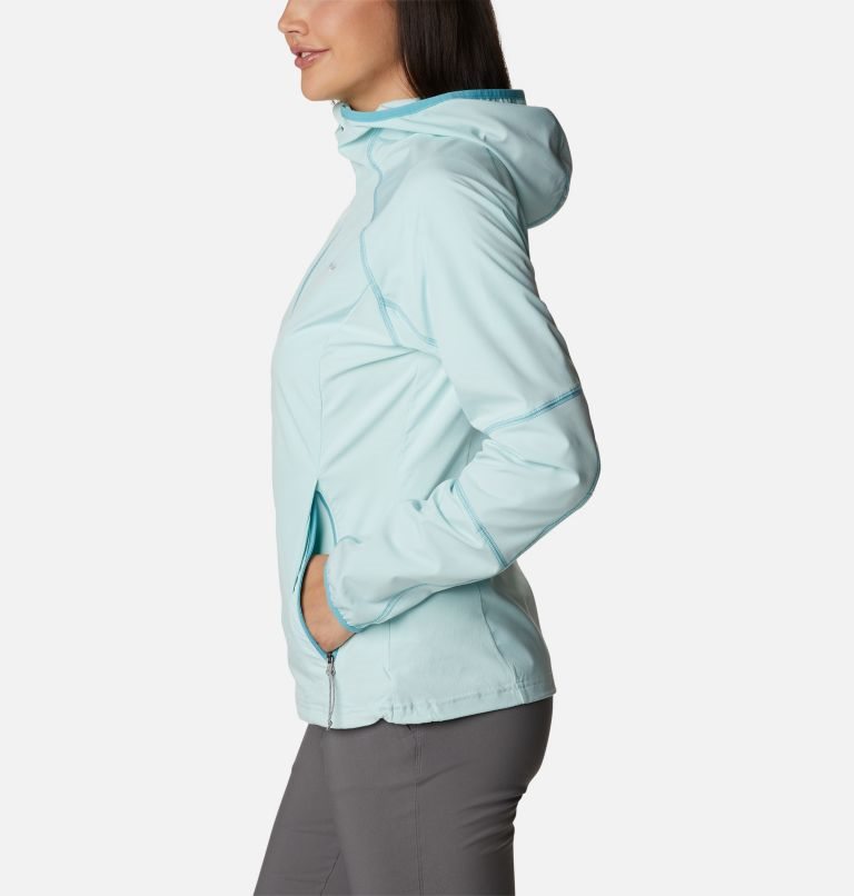 Women's Columbia Sweet As Hooded Shell Jackets Turquoise | CA-X0CAL