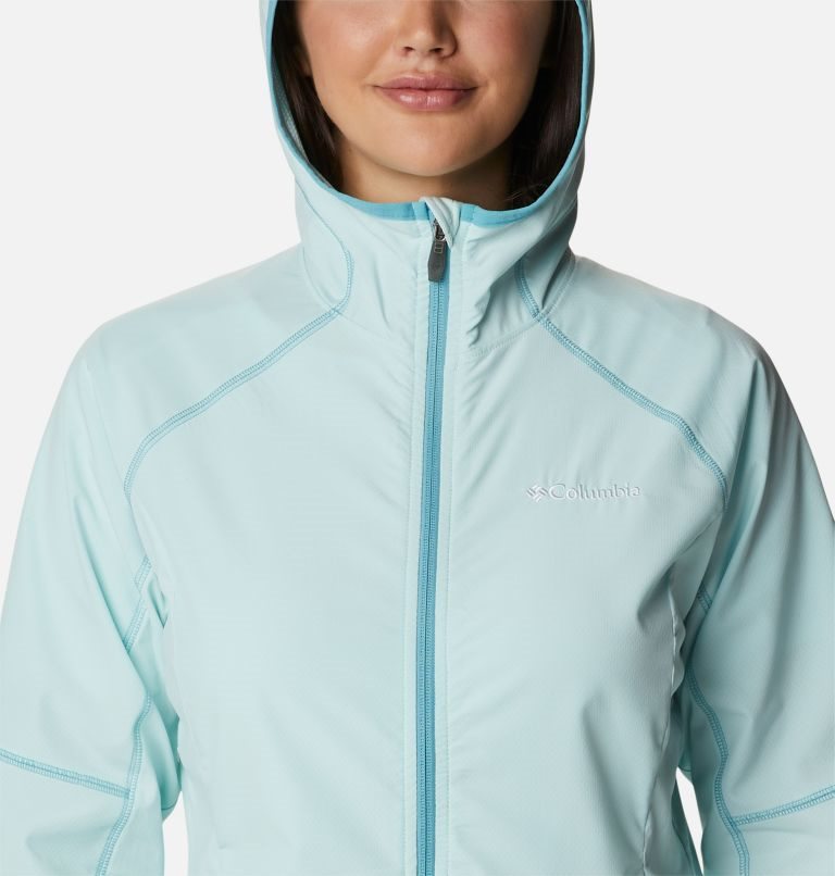 Women's Columbia Sweet As Hooded Shell Jackets Turquoise | CA-X0CAL