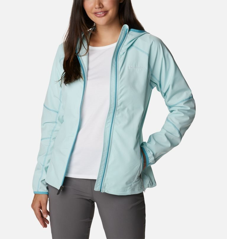 Women's Columbia Sweet As Hooded Shell Jackets Turquoise | CA-X0CAL