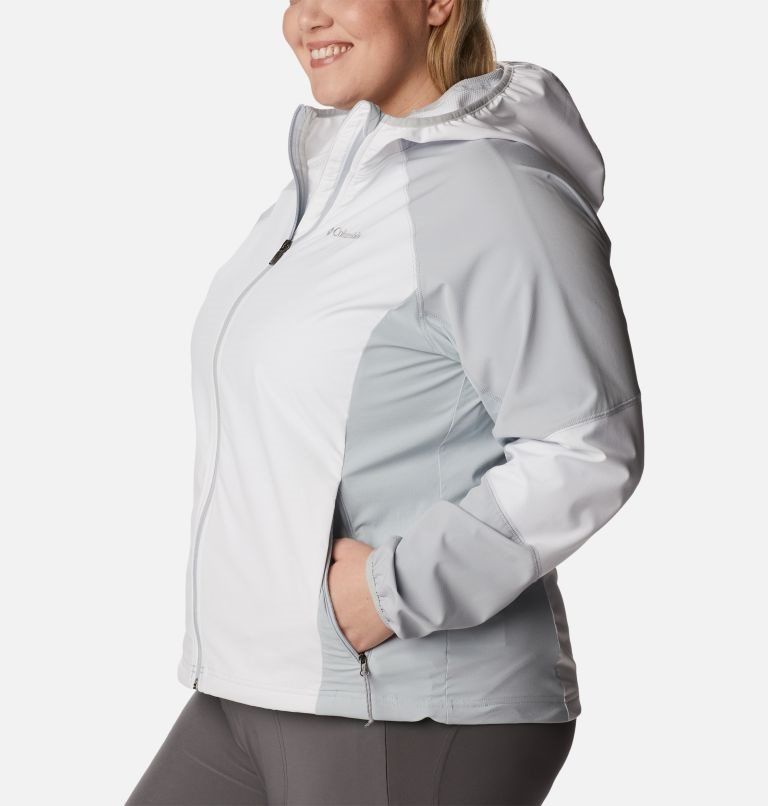 Women's Columbia Sweet As Shell Jackets White / Light Grey | CA-G36A4