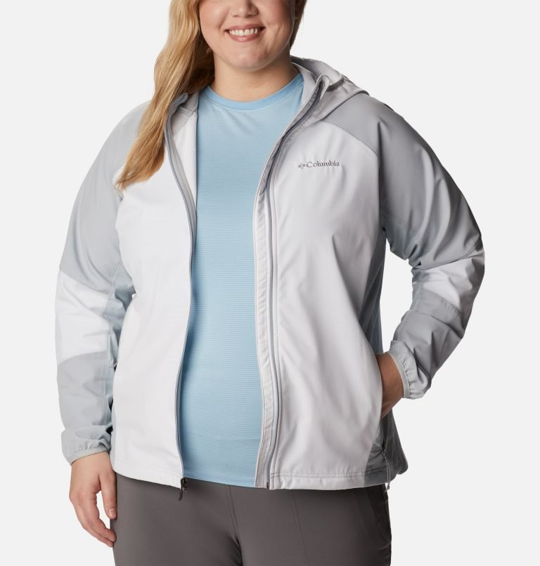 Women's Columbia Sweet As Shell Jackets White / Light Grey | CA-G36A4