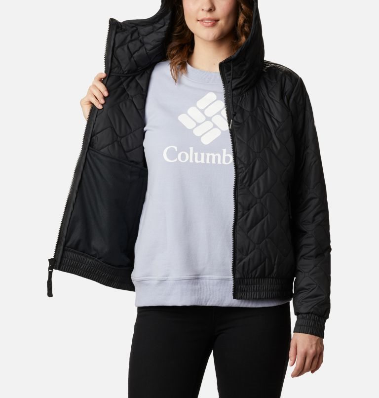 Women's Columbia Sweet View Bomber Insulated Jackets Black | CA-P0136