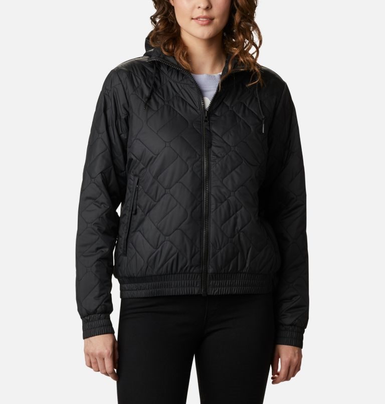 Women\'s Columbia Sweet View Bomber Insulated Jackets Black | CA-P0136