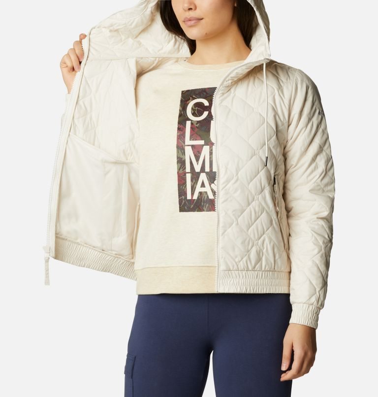 Women's Columbia Sweet View Bomber Insulated Jackets Cream | CA-T3L54