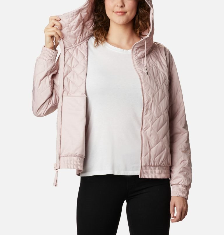 Women's Columbia Sweet View Bomber Insulated Jackets Pink | CA-Z4C06