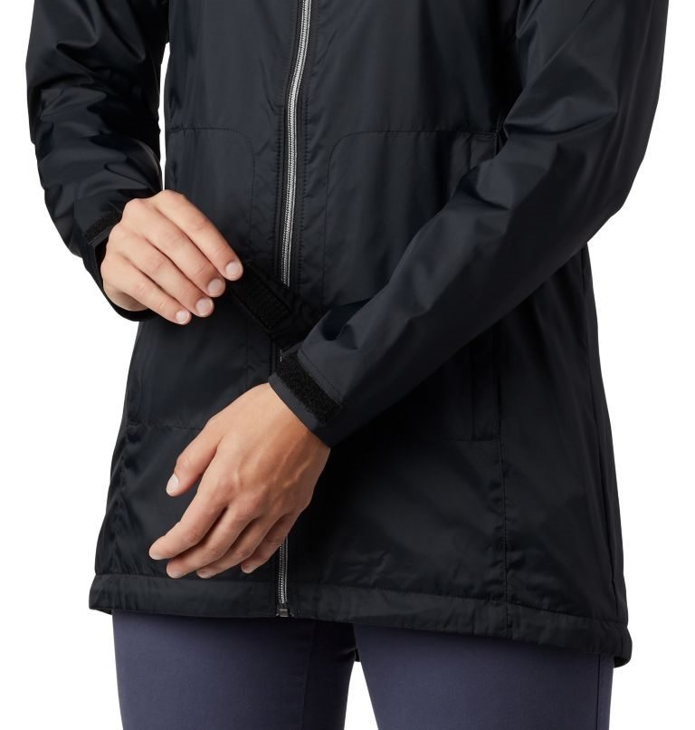 Women's Columbia Switchback Lined Long Jackets Black | CA-WL861