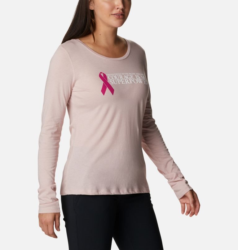 Women's Columbia Tested Tough In Pink Long Sleeve Sweatshirts Pink | CA-I6CL5