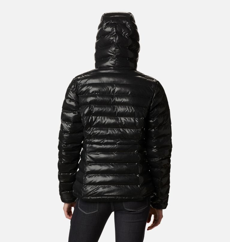 Women's Columbia Three Forks Black Dot Down Jackets Black | CA-K6014