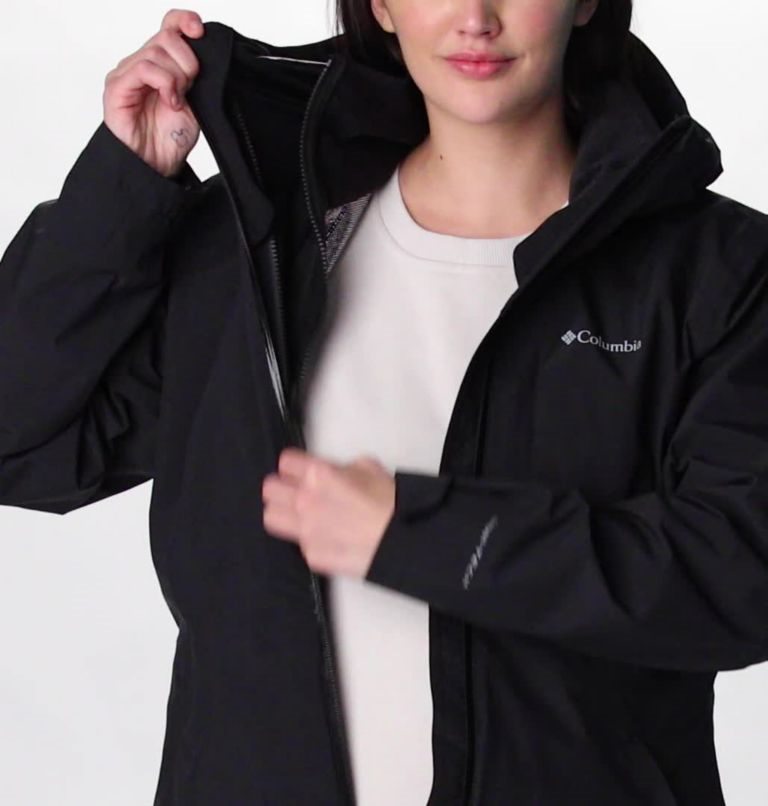 Women's Columbia Tipsoo Lake Interchange Jackets Black | CA-V3864