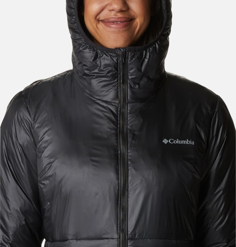 Women's Columbia Trail Shaker Double Wall Hooded Jackets Black | CA-YL4A1