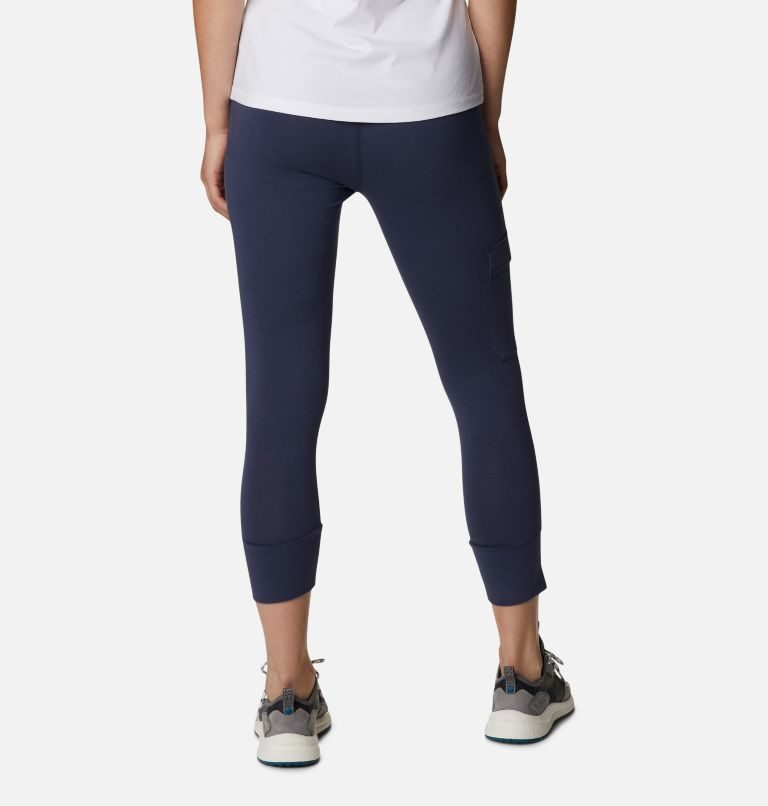 Women's Columbia Trek Capri Leggings Navy | CA-N3A08