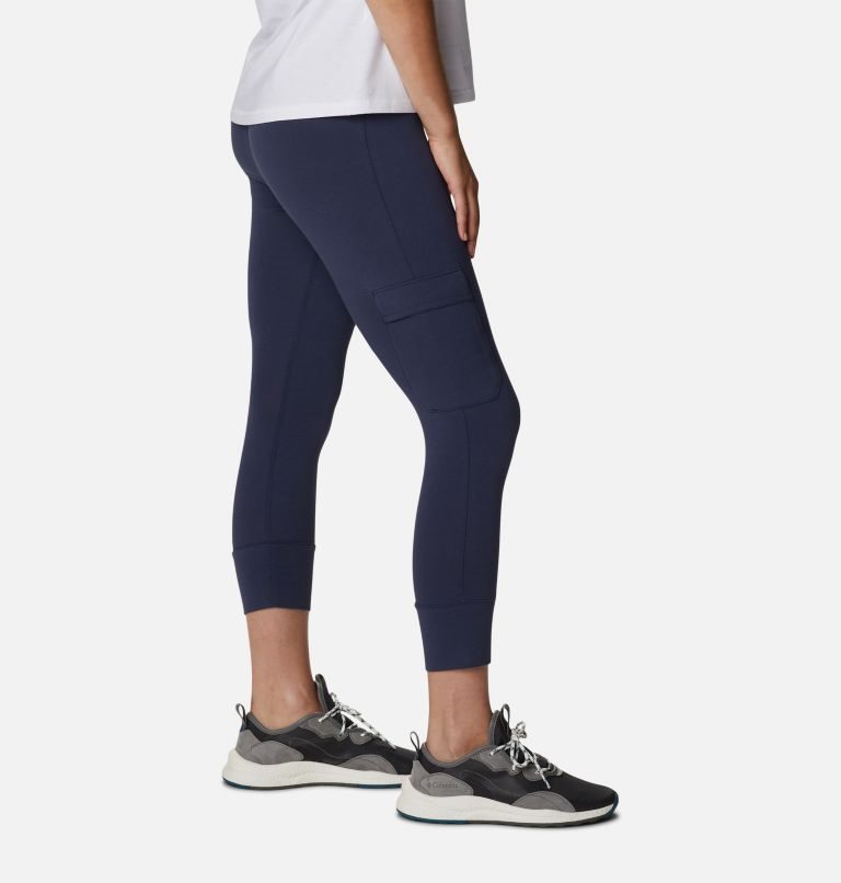 Women's Columbia Trek Capri Leggings Navy | CA-N3A08