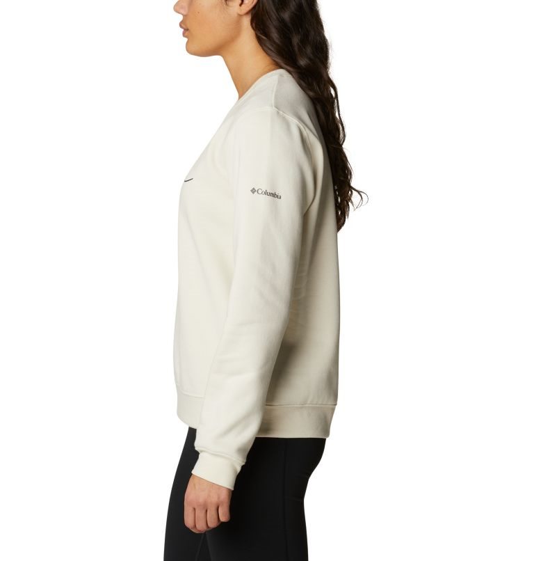 Women's Columbia Trek Graphic Crew Sweatshirts Cream | CA-HA510