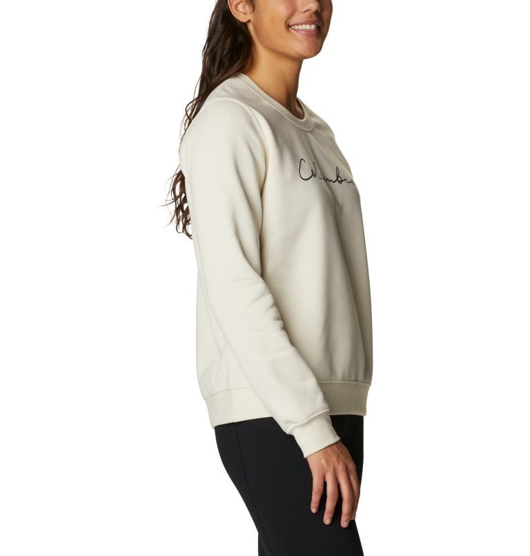 Women's Columbia Trek Graphic Crew Sweatshirts Cream | CA-HA510