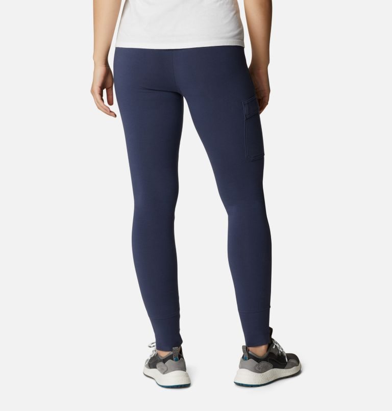 Women's Columbia Trek Leggings Navy | CA-ZA865