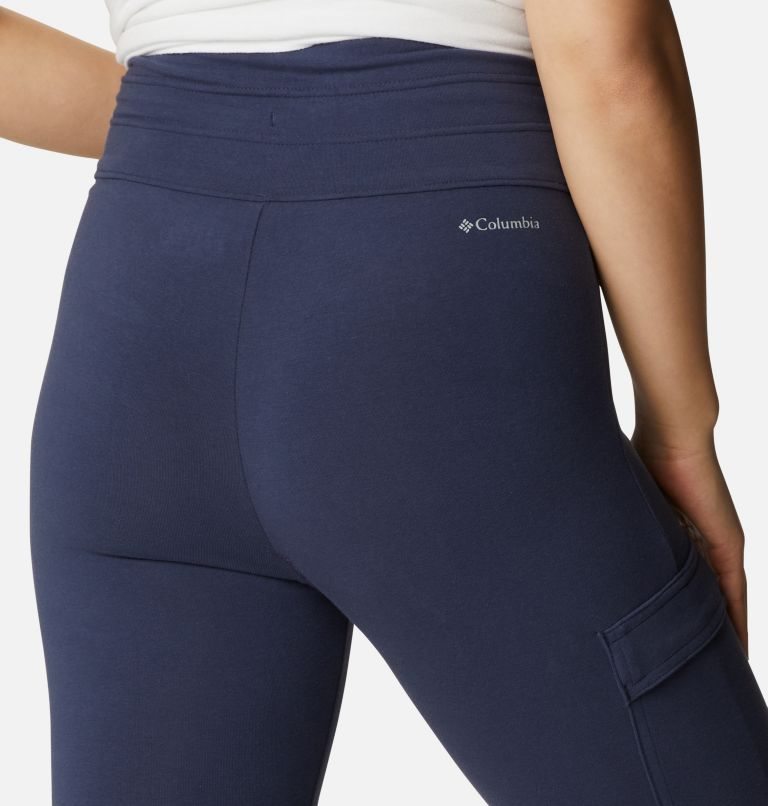 Women's Columbia Trek Leggings Navy | CA-ZA865