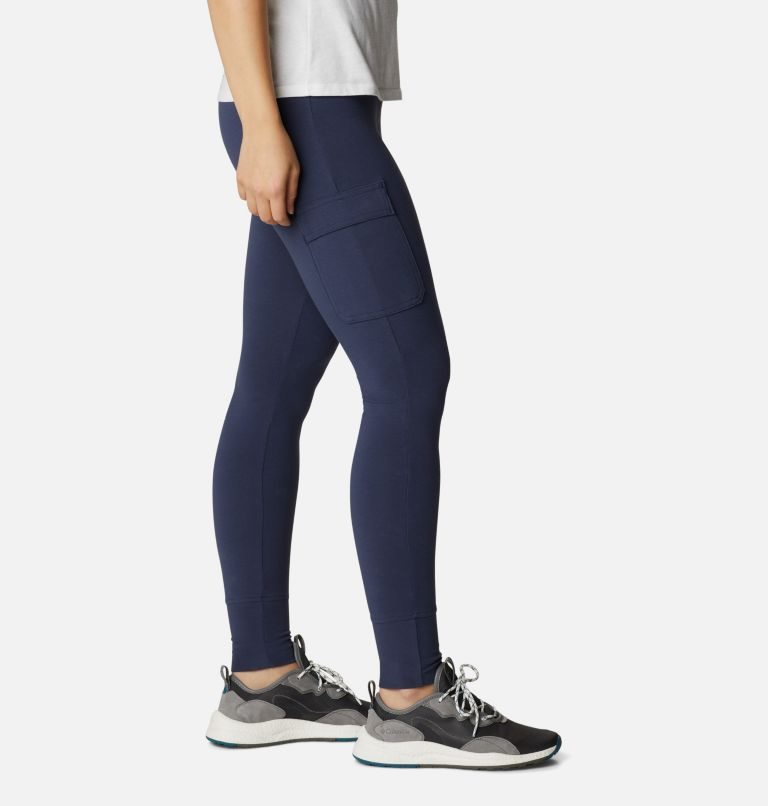 Women's Columbia Trek Leggings Navy | CA-ZA865