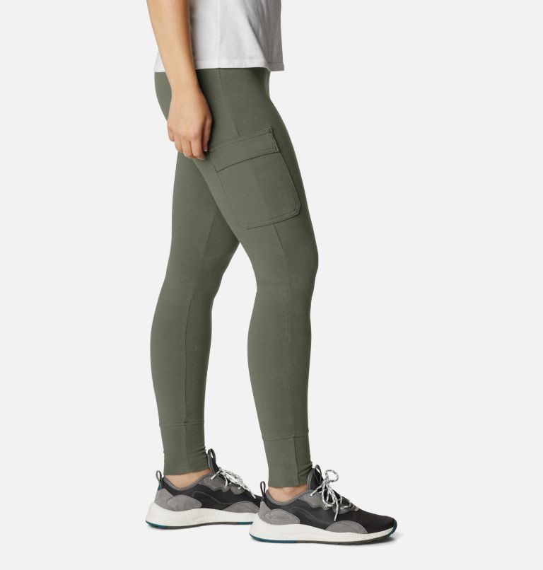 Women's Columbia Trek Leggings Olive | CA-N461A