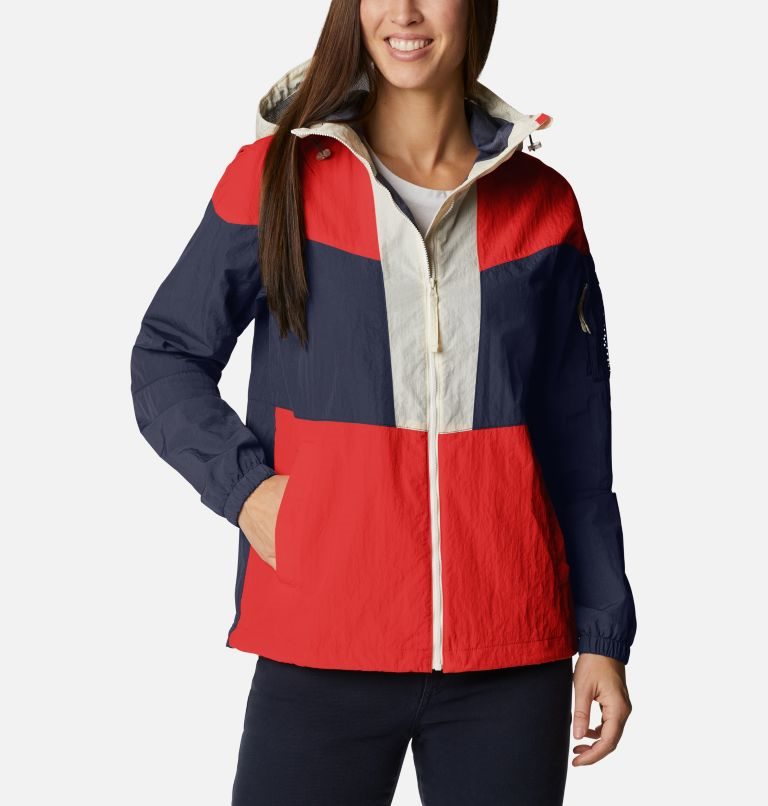 Women\'s Columbia Wallowa Park Lined Jackets Navy / Red | CA-D46C3