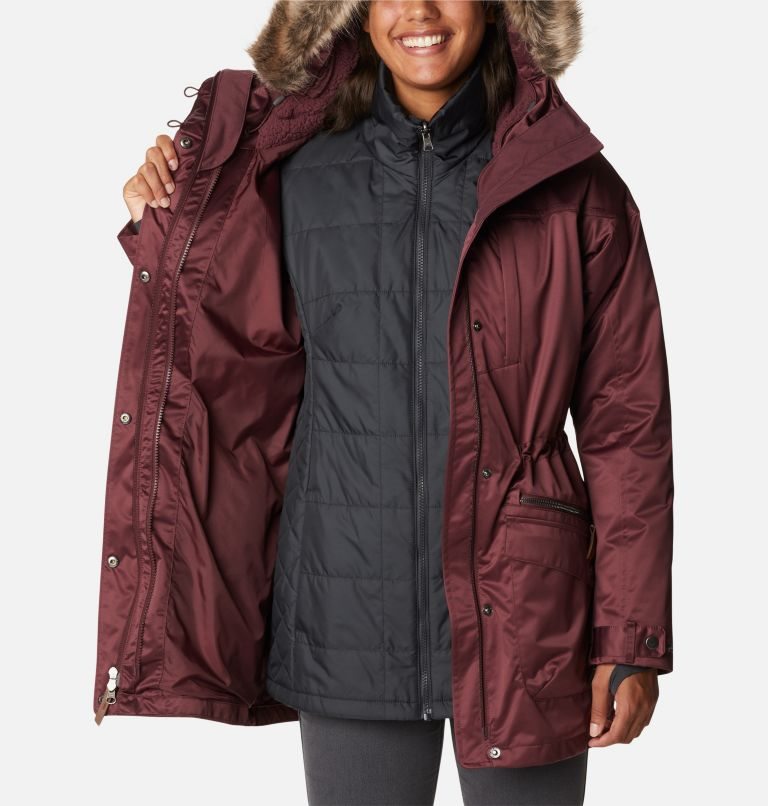 Women's Columbia Watson Lake Omni-Heat Infinity Interchange Insulated Jackets Burgundy | CA-O813C