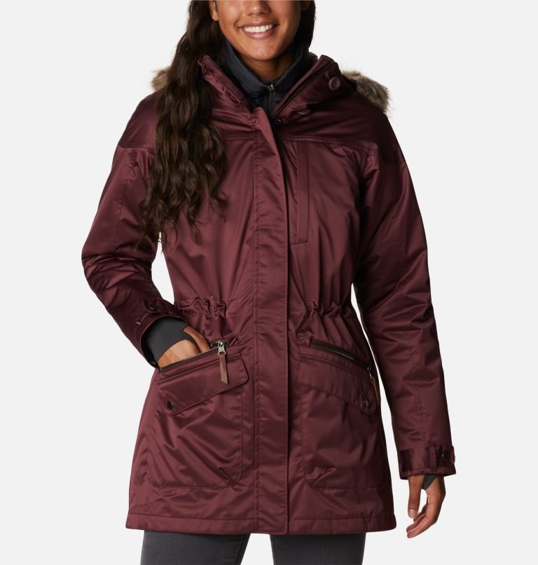 Women\'s Columbia Watson Lake Omni-Heat Infinity Interchange Insulated Jackets Burgundy | CA-O813C