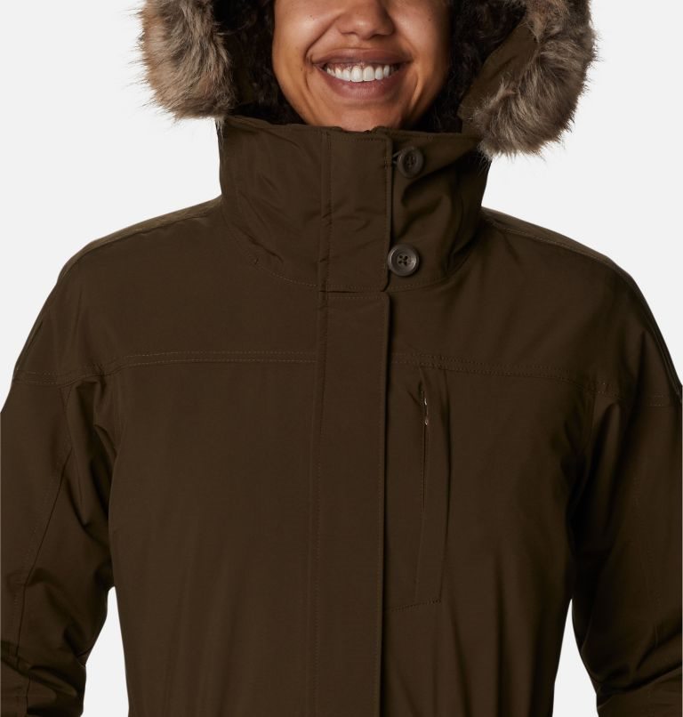 Women's Columbia Watson Lake Omni-Heat Infinity Interchange Insulated Jackets Dark Brown | CA-UAC5L