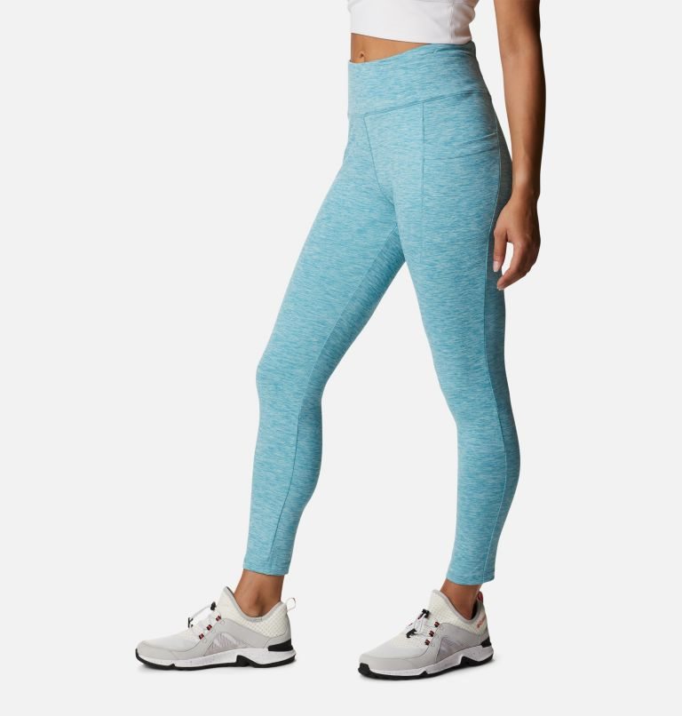 Women's Columbia Weekend Adventure 7/8 Leggings Turquoise | CA-K8AC1