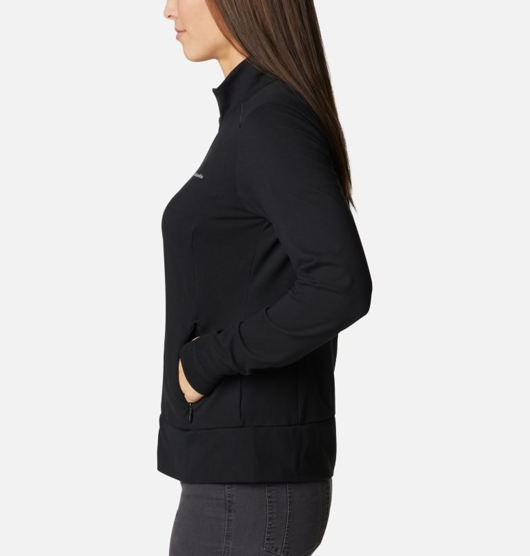 Women's Columbia Weekend Adventure Full Zip Jackets Black | CA-G3L68