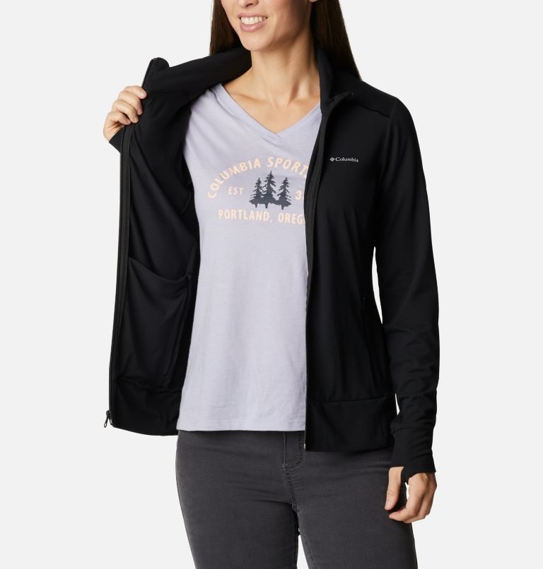 Women's Columbia Weekend Adventure Full Zip Jackets Black | CA-G3L68