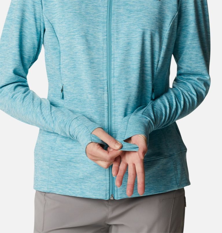 Women's Columbia Weekend Adventure Full Zip Jackets Turquoise | CA-N36L4