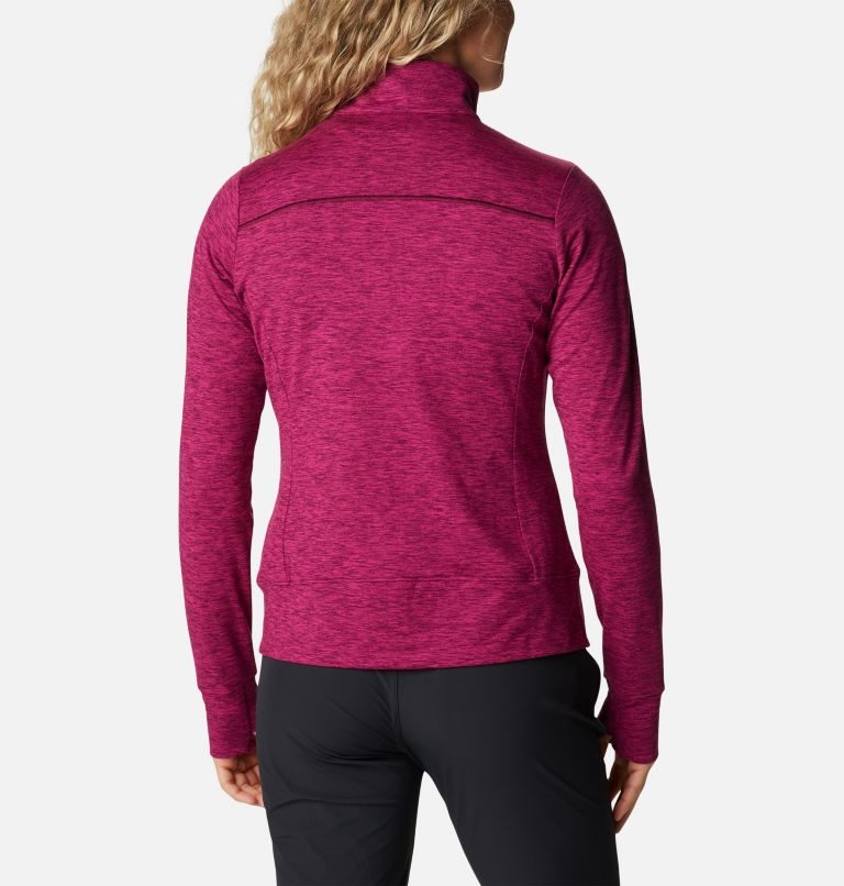 Women's Columbia Weekend Adventure Full Zip Jackets Fuchsia | CA-OA564