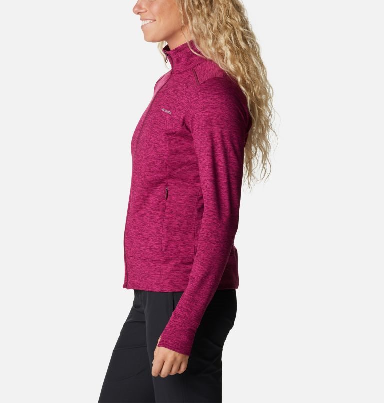 Women's Columbia Weekend Adventure Full Zip Jackets Fuchsia | CA-OA564