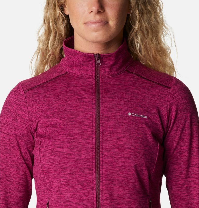 Women's Columbia Weekend Adventure Full Zip Jackets Fuchsia | CA-OA564