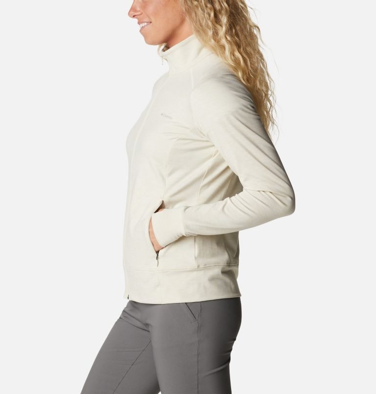 Women's Columbia Weekend Adventure Full Zip Jackets Cream | CA-WLA63