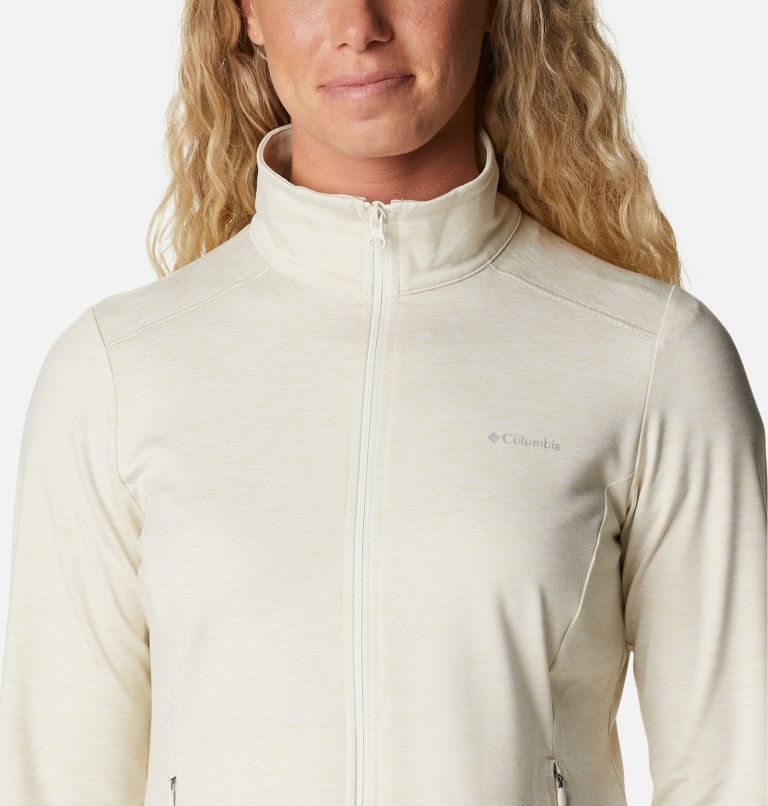 Women's Columbia Weekend Adventure Full Zip Jackets Cream | CA-WLA63