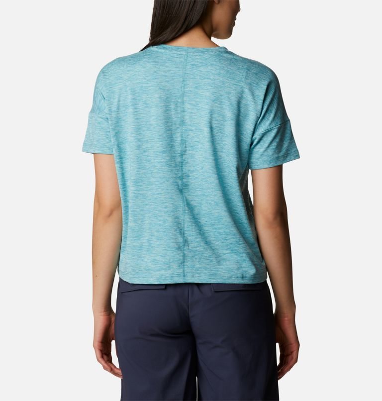 Women's Columbia Weekend Adventure Short Sleeve T Shirts Turquoise | CA-K318A