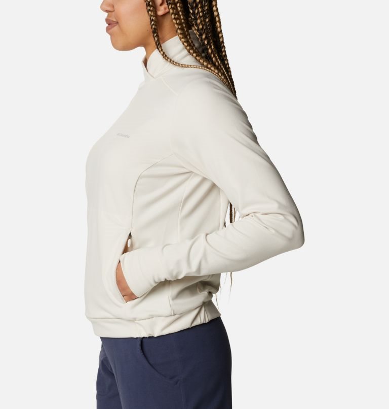 Women's Columbia Weekend Adventure Sweatshirts Cream | CA-NA85C