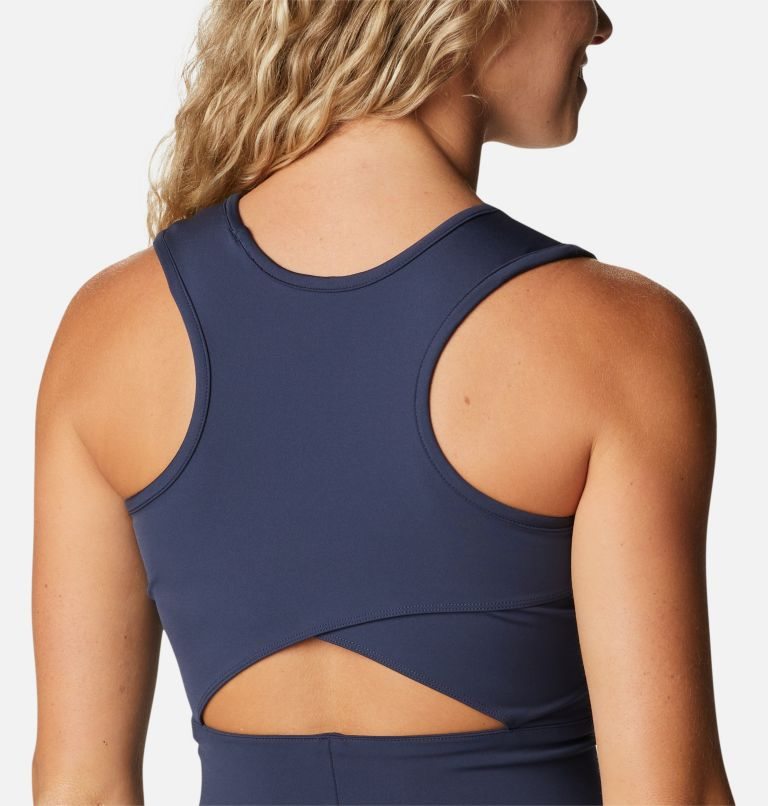 Women's Columbia Windgates II Cropped Tanks Navy | CA-H48L3