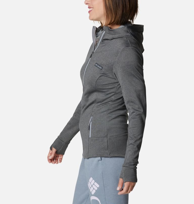 Women's Columbia Windgates Tech Full Zip Fleece Jackets Grey | CA-JA183