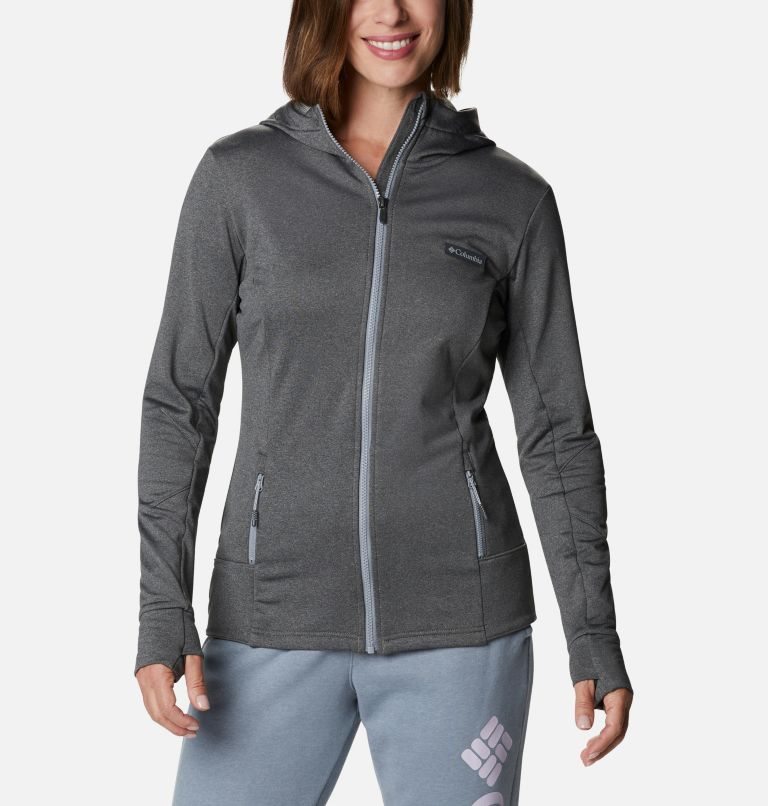 Women\'s Columbia Windgates Tech Full Zip Fleece Jackets Grey | CA-JA183